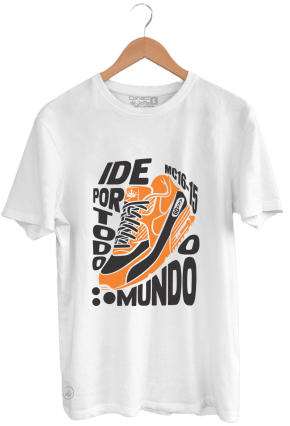 CAMISETA IDE POR TODO O MUNDO